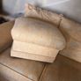 Gold 2-Seater Sofa + 2 Footstools Image 3