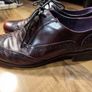 Clarks Burgundy Leather Brogues Size 40 Image 5