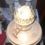 Beautiful Antique Brass Double Wick Oil Lamp in Nice Image 2
