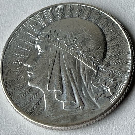 1932 Poland, Silver 5 Zlotych, Very Rare, Warsaw Mint