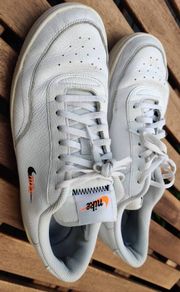 Mens Nike Court Vintage Trainers CT1726 100 White/Orange Size UK 9