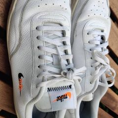 Mens Nike Court Vintage Trainers CT1726 100 White/Orange Size UK 9