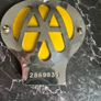Vintage 1960 AA Car Badge Image 2