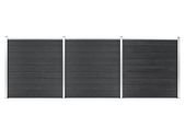 Garden Fence WPC 526x186 cm Grey