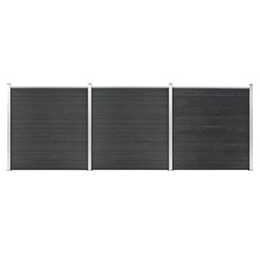 Garden Fence WPC 526x186 cm Grey