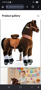 Kids ride on horse