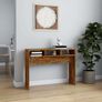 105cm Smoked Oak Console Table, Modern Engineered Wood Hallway Table for Living Room, Entryway & Hall Image 3