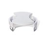 Coffee Table Shape-adjustable High Gloss White Image 5