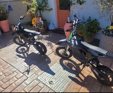 2 x 1200 watt storm electric motocross mopeds