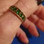 9ct Gold Diopside Ring / Russian Emerald /Elegant Image 7