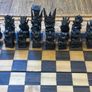Vintage Chess board and Backgammon crafted by hand Image 4