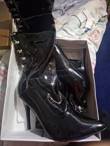 Patent Women's Stiletto Thigh High Boots