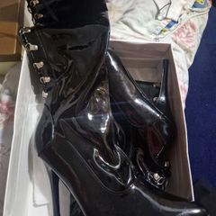 Patent Women's Stiletto Thigh High Boots