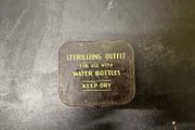 WWII-Era Military Water-Bottle Sterilising Outfit Tin