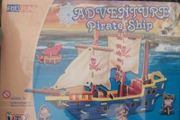 Wooden Toy Pirate ship: Educational (602)NEW