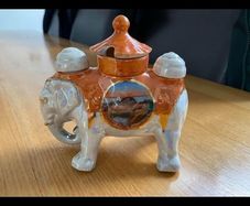 1950s Elephant Salt, Pepper and Mustard Pot