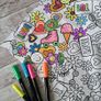 Colour me cushion. Perfect gift for kids and teenagers. Image 5