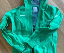 Mammut Alto Guide HS 3-Layer Waterproof Jacket - Men's S, Green - Hiking / Climbing Hardshell