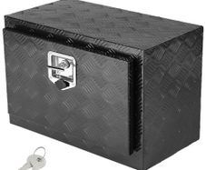 Underbody Truck Box, 24" x 14" x 16" Pickup Storage Box, Heavy Duty Aluminum Diamond Plate Tool Box with Lock and Keys