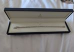 Sterling silver diamond bracelet