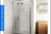 Flair verve slider shower door 1100mm