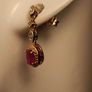 Petite Natural Ruby Drop Earrings Image 3