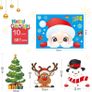385 Pcs Christmas Window Stickers 10 Sheets Double-Sides Xmas Window Decorations/Santa Clings for Office Christmas Themed Party Image 2