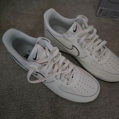 nike white black air force 1 shoes UK8.5