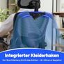 Ergonomic office chair with headrest, adjustable lumbar support & mesh upholstery, height-adjustable swivel chair up to 150 kg, computer chair ideal for office and home office, black Image 8
