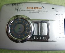 Vintage Bush Walkman Cassette Player with Radio PSR506 Silver Tested & Working