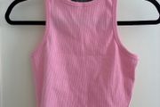 Pink ribbed primark tank top