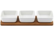 Snack Serving Bowl Set 4 Pc White