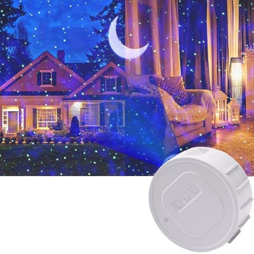 Bluetooth speaker with LED Projection Lamp Galaxy Star Projector Night Light Lamp Ocean Starry Nebula/ Laser Star/ Moon Projection, USB Charging, for Wedding, Party, Kids Room, Birthday