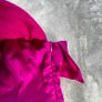 Stunning Fuscia Satin Strapless Midi Dress - Karen Millen - Sz 10 Image 2