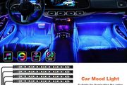 Led Car Foot Ambient Light With USB Neon Mood Lighting Music Control App RGB Auto Interior Decorative Atmosphere Light