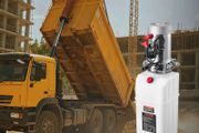 12V DC Hydraulic Power Unit with 8L Metal Reservoir, Single Acting Pump for Dump Trailer &amp; Car Lifting