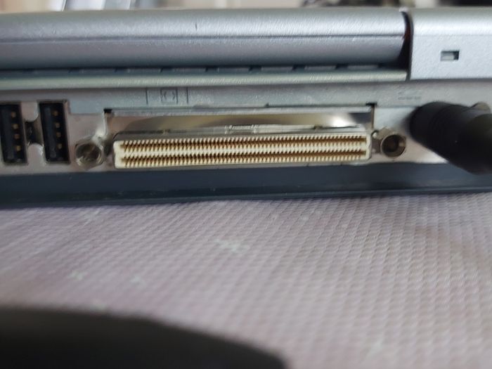 Rare Vintage Fujitsu Siemens Lifebook, E Series, FPC07048B Part number CP127259, Running Windows 2000 Professional, uses 3.5 floppy disk, 20GB HDD, amd all the connecting Ports from 30 years ago Era