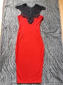 Red Pencil Dress. Size 8