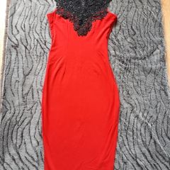 Red Pencil Dress. Size 8