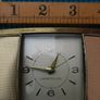 Vintage Westclox 1940s - 1950s Black and Gold Tone Travel Alarm Clock - Works Image 8