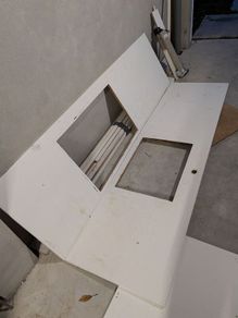 wood panel- shelving