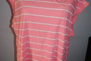 Bonprix stripped sleeveless pink top size UK18/20 EU46/48 Postage included