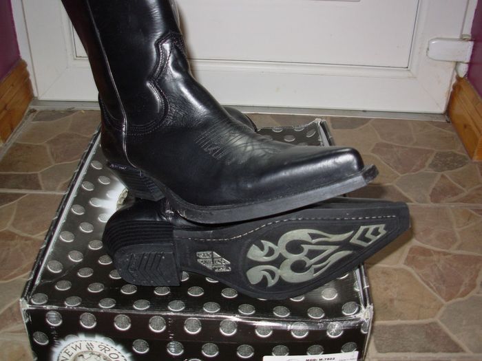 Oryginal Spanish Cowboy biker western boots by New rock 10 uk 44 eu