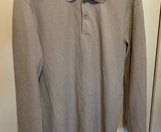 Mens long sleeve pique
