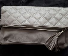 New large grey bag chain strap