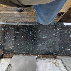 Black marble worktop
