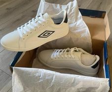 Umbro mens trainers white dark grey size 9