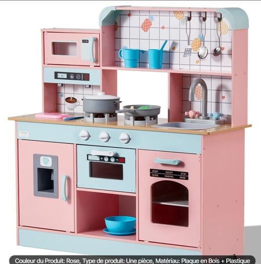 Kids Wooden Play Kitchen