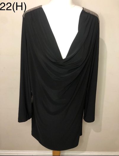Glamorosa black blouse (size 22)