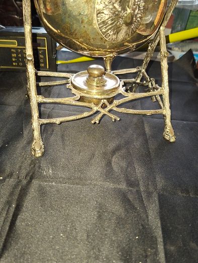 Antique Victorian Silver Spirit Kettle and Stand Hallmark in Photos